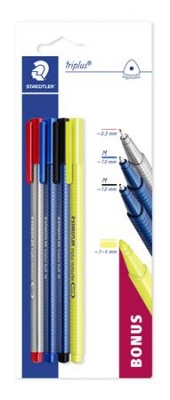 Vegyes írószer készlet, 4 darabos, STAEDTLER "Triplus® multi set 34P1"