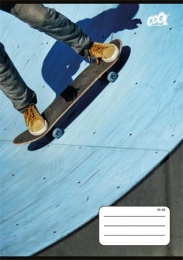 Füzet, tűzött, A5, vonalas, 32 lap, 4-8. osztály, COOL BY VICTORIA "Urban Ride", "21-32"